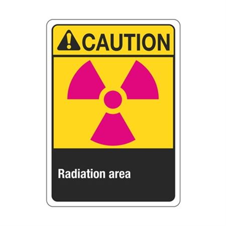 Caution Radiation Area Sign